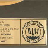 Rod Stewart Camouflage RIAA Gold Album Award