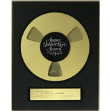Rolling Stones 1986 Ampex Golden Reel Award for Dirty Work presented to Bill Wyman - RARE - Record Award