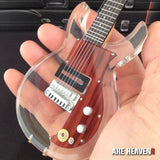 Rolling Stones Keith Richards Dan Armstrong See Through Acrylic Mini Guitar Replica - Miniatures