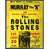 Rolling Stones NYC Concert Poster signed by C Watts w/JSA COA - Music Memorabilia Collage