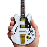 RUSH™ Alex Lifeson Gibson® ES - 355 Alpine White Mini Guitar Replica - Miniatures