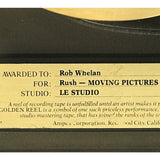 Rush Moving Pictures album Ampex Golden Reel Award - Record Award