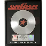 Saliva Every Six Seconds RIAA Platinum Award - Record Award