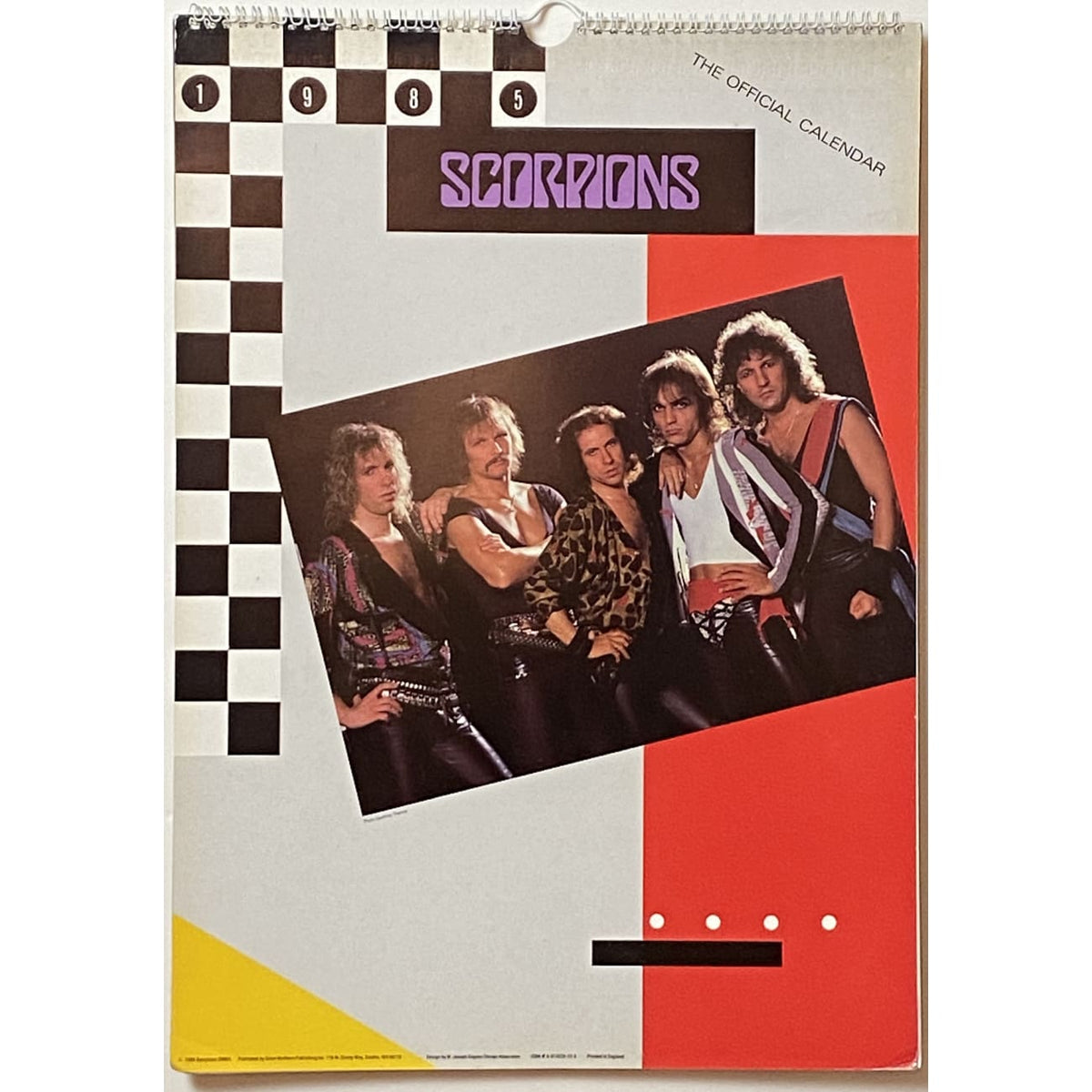 Scorpions Vintage Calendars - 1985 and 1993 – MusicGoldmine.com