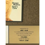 Shawn Mullins Soul’s Core RIAA Gold Album Award