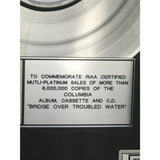 Simon & Garfunkel Bridge Over Troubled Water RIAA 6x Platinum Award