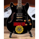 Soundgarden logo Chris Cornell Signature Hollow Body Mini Guitar Replica - Miniatures