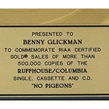 Sporty Thievz No Pigeons RIAA Gold Single Award - Record Award