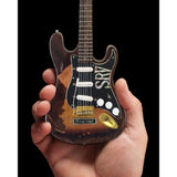 Stevie Ray Vaughan Distressed SRV Custom Fender Strat Mini Guitar Replica - Miniatures