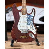 Stevie Ray Vaughan Distressed SRV Lenny Custom Fender Strat Mini Guitar Replica - Miniatures