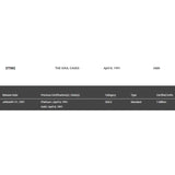 Sting The Soul Cages RIAA Platinum Album Award - Record Award