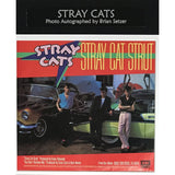 Stray Cats Collage Signed by Brian Setzer w/BAS COA - Music Memorabilia