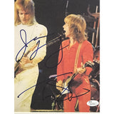 Styx Collage Signed by Tommy Shaw & James Young w/JSA COA