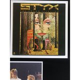 Styx Collage Signed by Tommy Shaw & James Young w/JSA COA