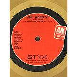Styx Mr. Roboto RIAA Gold 45 Award presented to Styx - RARE - Record Award