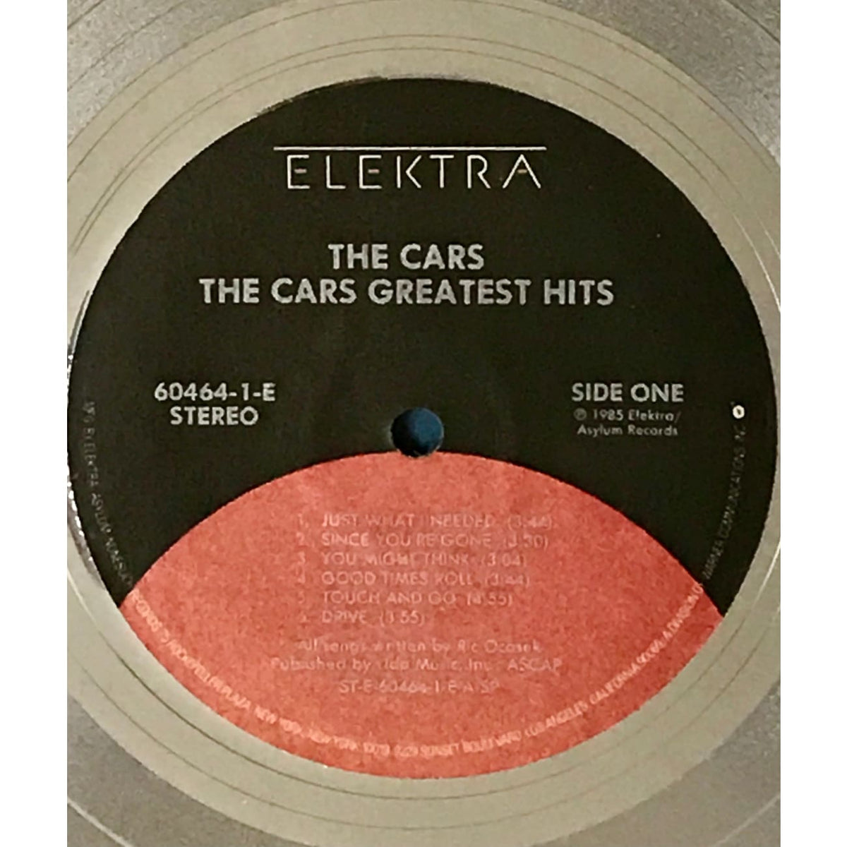 The Cars Greatest Hits RIAA Platinum LP Award