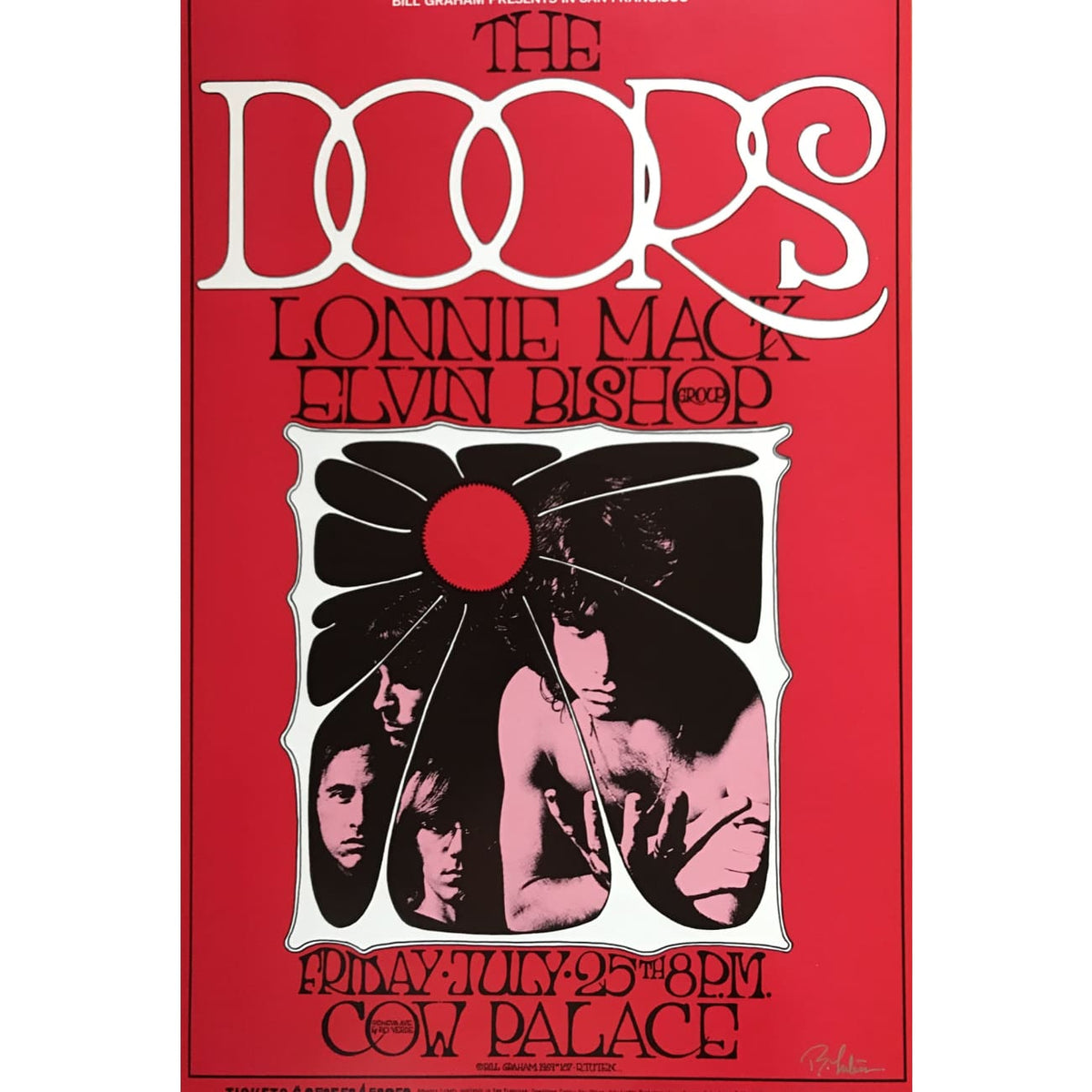 NWT The Doors Cow buy Palace Concert Poster 1969