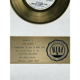 The Doors Hello I Love You White Matte RIAA Gold 45 Award Presented to The Doors - RARE