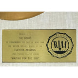 The Doors Waiting For The Sun RIAA Gold LP Award presented to The Doors - RARE - Record Award