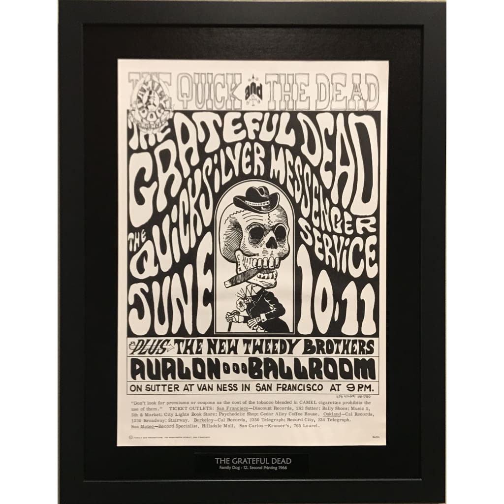 Grateful Dead Concert 1966 print by Vintage Entertainment