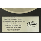 The Knack Get The Knack Capitol Records label award - Record Award