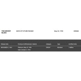 The Moody Blues Days Of Future Passed White Matte RIAA Gold LP Award presented to The Moody Blues - RARE - Record Award