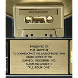 The Motels All Four One RIAA Gold LP Award presented to The Motels - RARE - Record Award
