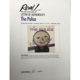 The Police Roxanne Maxi-Single signed by Sting Summers Copeland w/Epperson LOA