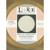 The Royal Guardsmen Snoopy Vs. The Red Baron White Matte RIAA Gold 45 Award - RARE - Record Award