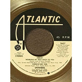 The Spinners Working My Way Back To You/Forgive Me Girl RIAA Gold 45 Award to singer Bobbie Smith - Record Award