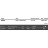 The Spinners Working My Way Back To You/Forgive Me Girl RIAA Gold 45 Award to singer Bobbie Smith - Record Award