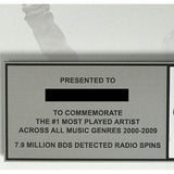 Tim McGraw Artist Of The Decade Curb Records Label Award - Record Award