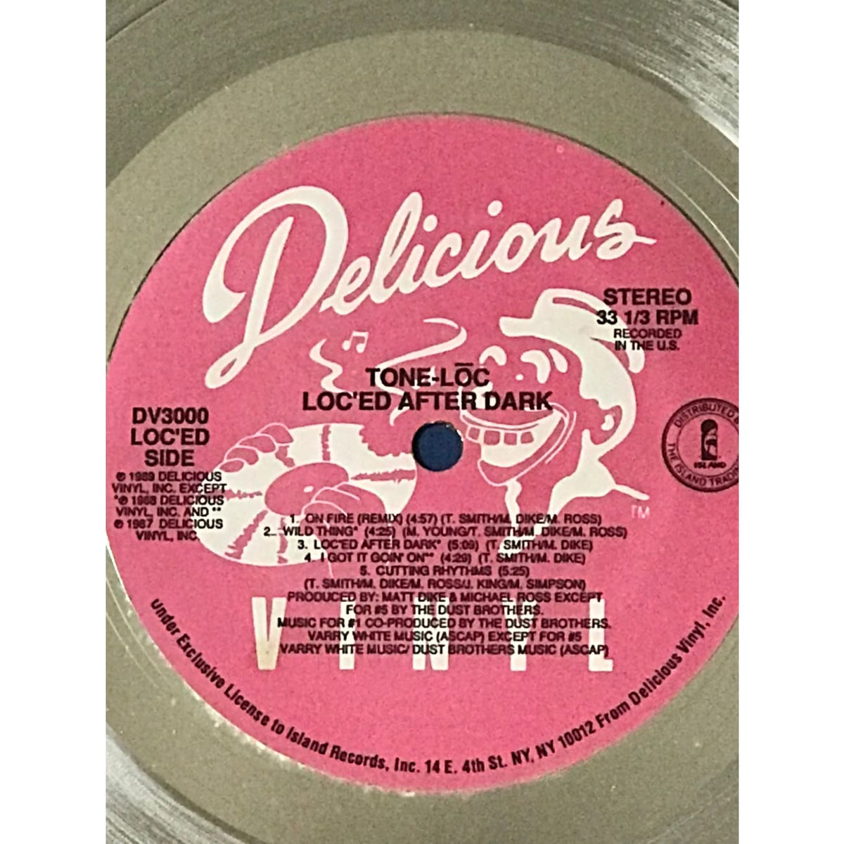 musicgoldmine.com - Tone Lōc After Dark RIAA 2x Multi-Platinum Album Award MusicGoldmine.com