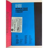 Ultravox 1986-87 Tour Program w/ Ticket - Music Memorabilia