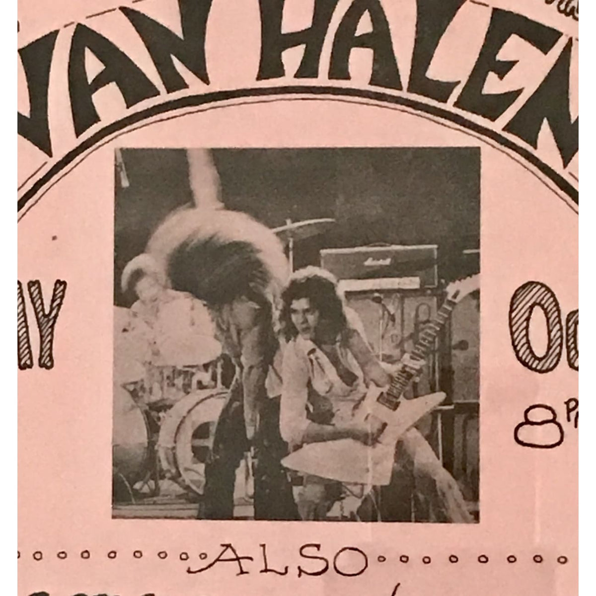 Van Halen 1976 Original Concert Flyer – MusicGoldmine.com