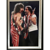 Van Halen Contract Collage Signed By Eddie Alex Roth & Anthony - BAS COA - Music Memorabilia Collage