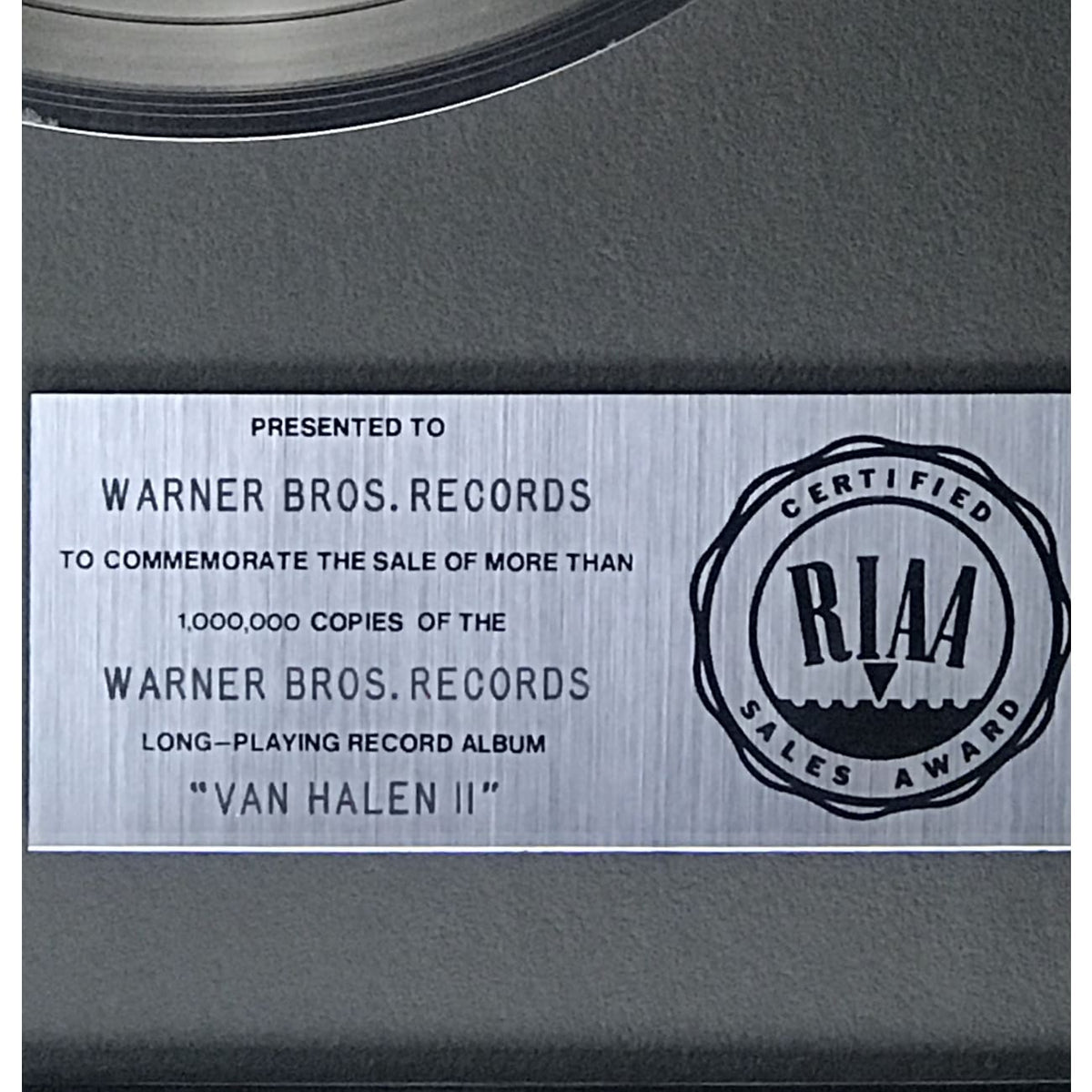 Default The Fallout RIAA Platinum LP Award - New, Sealed –