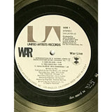 War Live White Matte RIAA Gold LP Award - RARE