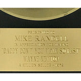 Wayne Newton Daddy Don’t You Walk So Fast 1972 label award - Record Award