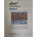 Woodstock Poster & Ticket Collage Signed By 21 Acts w/Epperson LOA