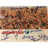 Woodstock Poster & Ticket Collage Signed By 21 Artists w/Epperson LOA - Music Memorabilia Collage