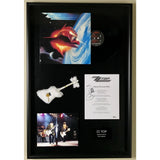 ZZ Top Lyrics Collage Signed by Billy Gibbons w/BAS COA