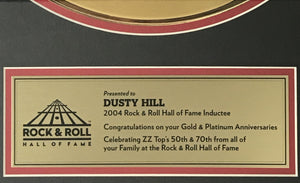 Dusty Hill's Personal ZZ Top 2004 RnR Hall of Fame Award Highlights Rare ZZ Awards For Sale