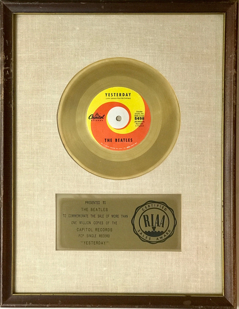 Fantastic Collection Of Artist-Presented RIAA White Matte Awards: Updated