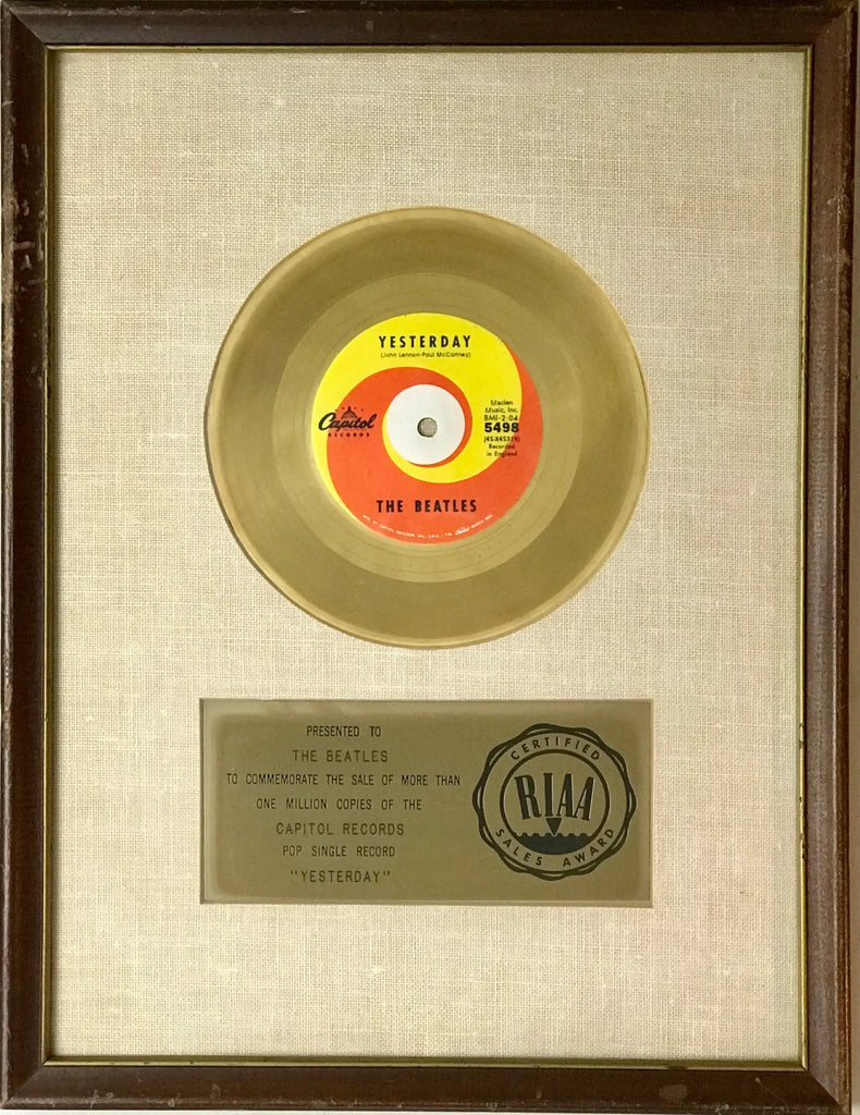 Fantastic Collection Of Artist-Presented RIAA White Matte Awards: Updated
