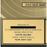 10,000 Maniacs Blind Man’s Zoo RIAA Gold Album Award - Record Award