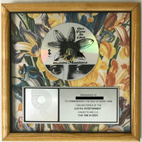 10,000 Maniacs Our Time In Eden RIAA Platinum Award - Record Award