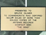 Warren Zevon The Wind RIAA Gold Album Award