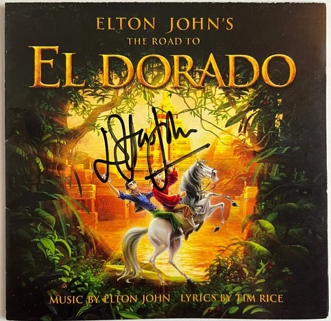 Elton John The Road To El Dorado signed CD