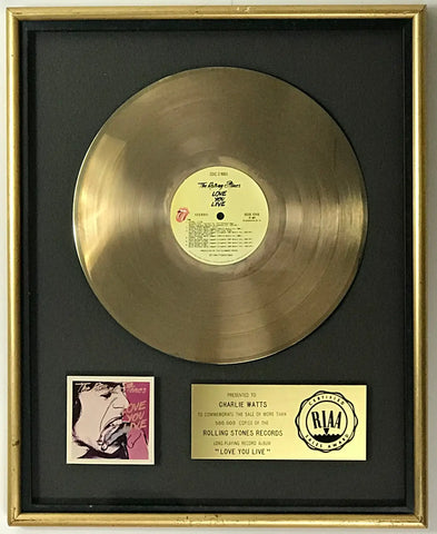 Rolling Stones RIAA award to Charlie Watts